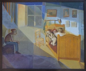 machuca maria jose vargas, La habitación de Van Gogh, oleo tabla 100x122 y marco 106x128 cms. 2900 (3)