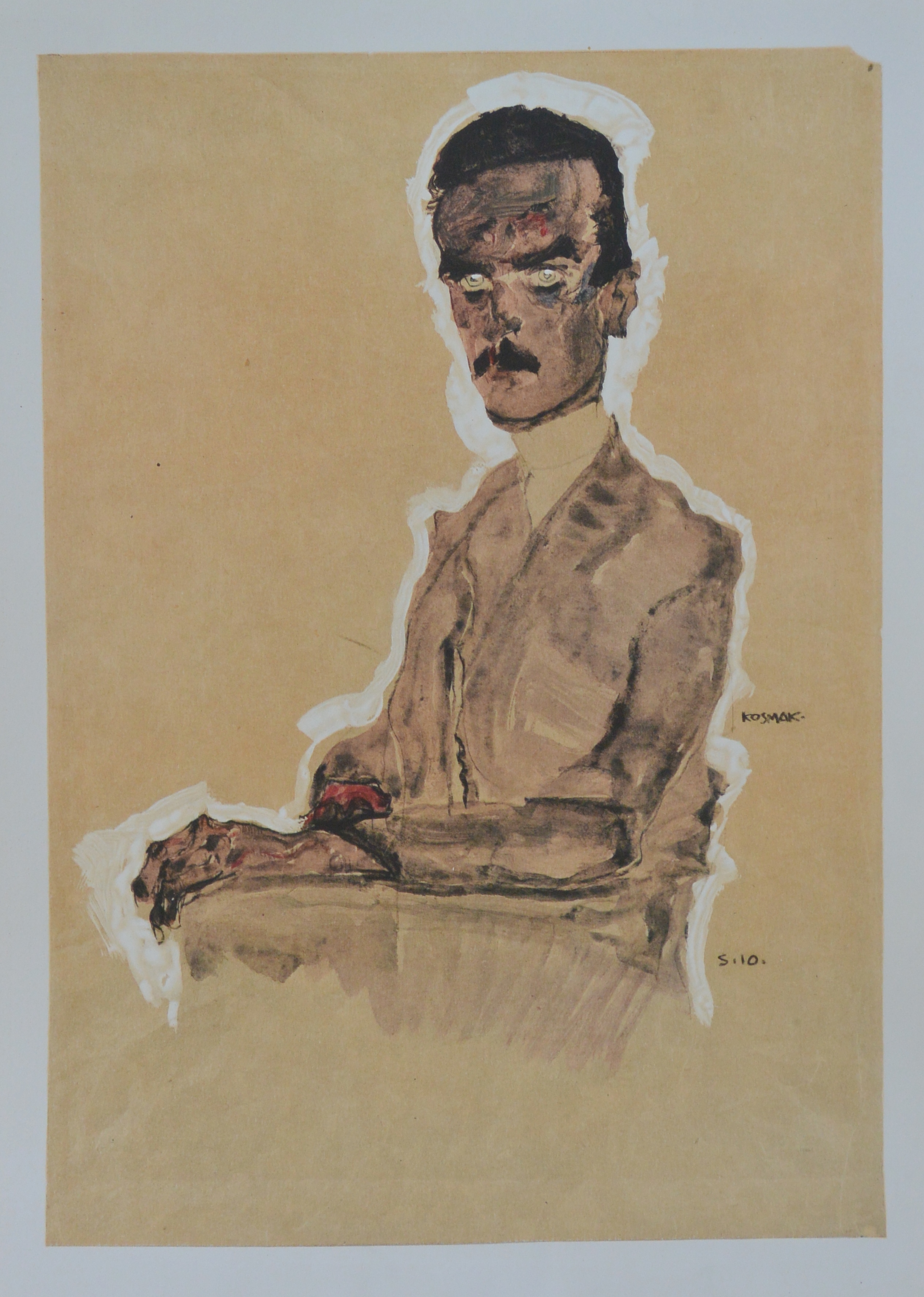 Egon Schiele Portrait Of Eduard Kosmack Seated Reproducci N El