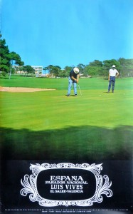 Parador Luis Vives, Golf, cartel promoción turística, 100x62 cms. 12 (1)